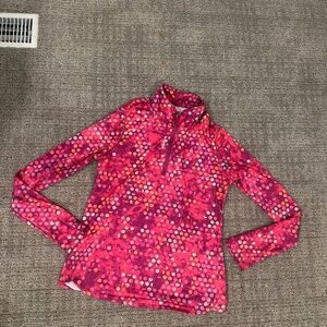 Women’s dri fit long sleeve half zip Reebok size Large